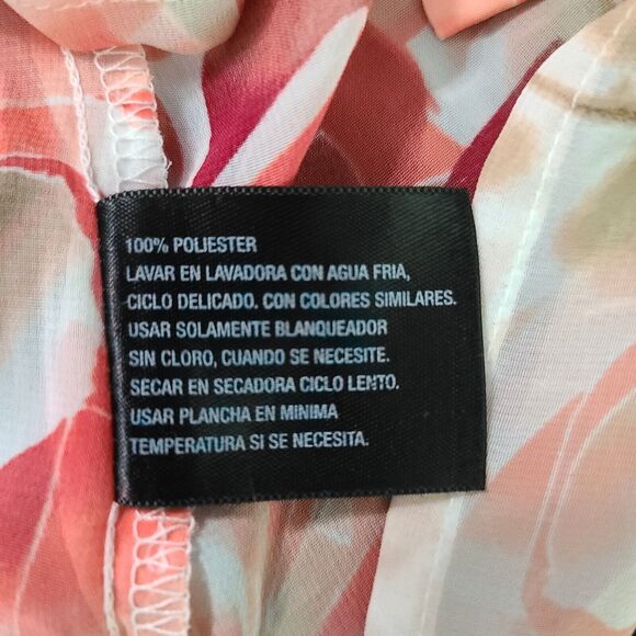 East 5th Womens Button Up Blouse Multicolor Size M Polyester Chiffon Collar - Picture 5 of 12